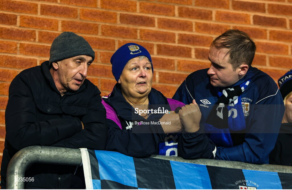 10 September 2025; Athlone Town supporters before the UEFA Women's Europa Cup first qualifying round first leg match between Glasgow City and Athlone Town at Petershill Park in Glasgow, Scotland. Photo by Ross MacDonald/Sportsfile