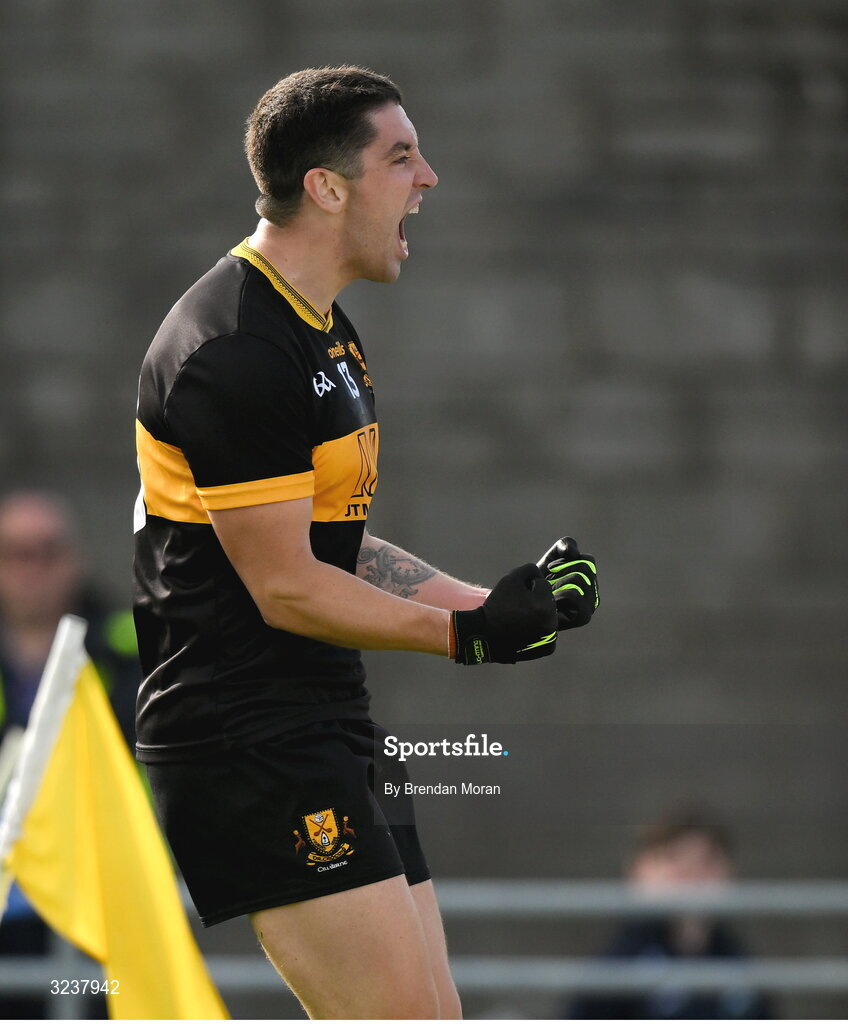 14 September 2025; Tony Brosnan of Dr Crokes celebrates at the final whistle of the Kerry County Senior Club Football Championship final match between Dr Crokes and Na Gaeil at Austin Stack Park in Tralee, Kerry. Photo by Brendan Moran/Sportsfile