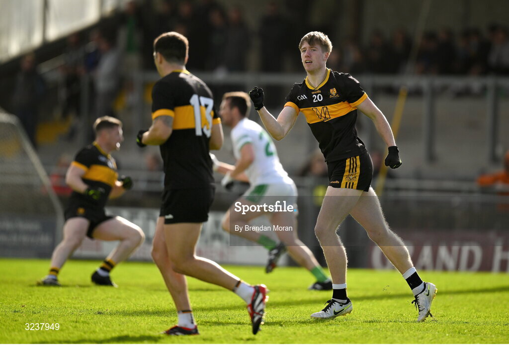 14 September 2025; Alex Hennigan of Dr Crokes celebrates after kicking a late score during the Kerry County Senior Club Football Championship final match between Dr Crokes and Na Gaeil at Austin Stack Park in Tralee, Kerry. Photo by Brendan Moran/Sportsfile