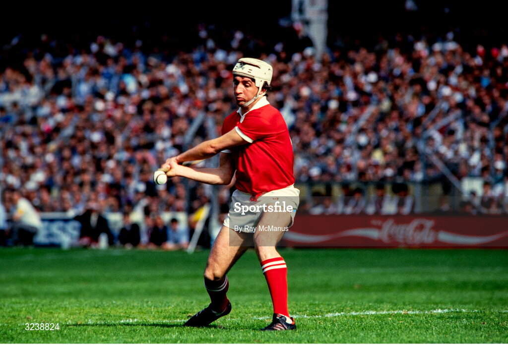 7 September 1986; John Fenton of Cork during the All-Ireland Senior Hurling Championship Final match between Cork and Galway at Croke Park, Dublin. Photo by Ray McManus/Sportsfile