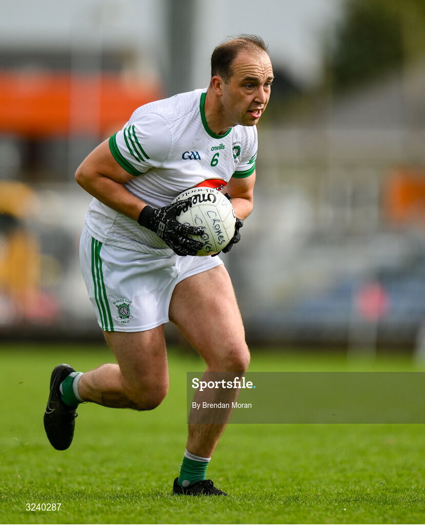 14 September 2025; Andrew Barry of Na Gaeil during the Kerry County Senior Club Football Championship final match between Dr Crokes and Na Gaeil at Austin Stack Park in Tralee, Kerry. Photo by Brendan Moran/Sportsfile