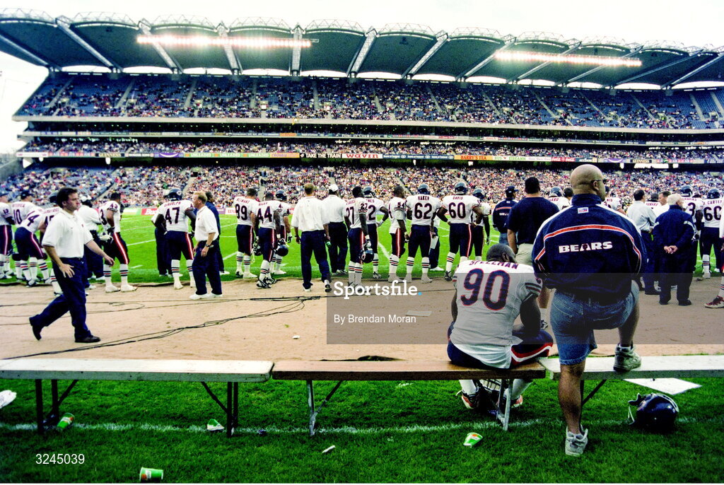 27 July 1997; A general view during the American Bowl between Chicago Bears and Pittsburgh Steelers at Croke Park in Dublin. Photo by Brendan Moran/Sportsfile