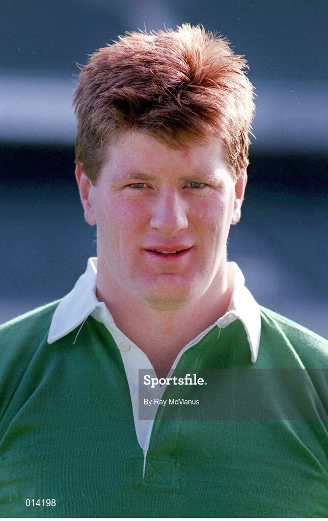 1 March 1992; Brian Rigney, Ireland. Rugby. Picture Credit: Ray McManus / SPORTSFILE