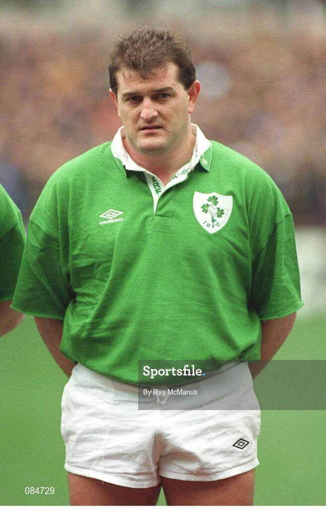 20 February 1993; Peter Clohessy, Ireland. Five Nations Rugby Championship, Ireland v France, Lansdowne Road, Dublin. Picture credit: Ray McManus / SPORTSFILE