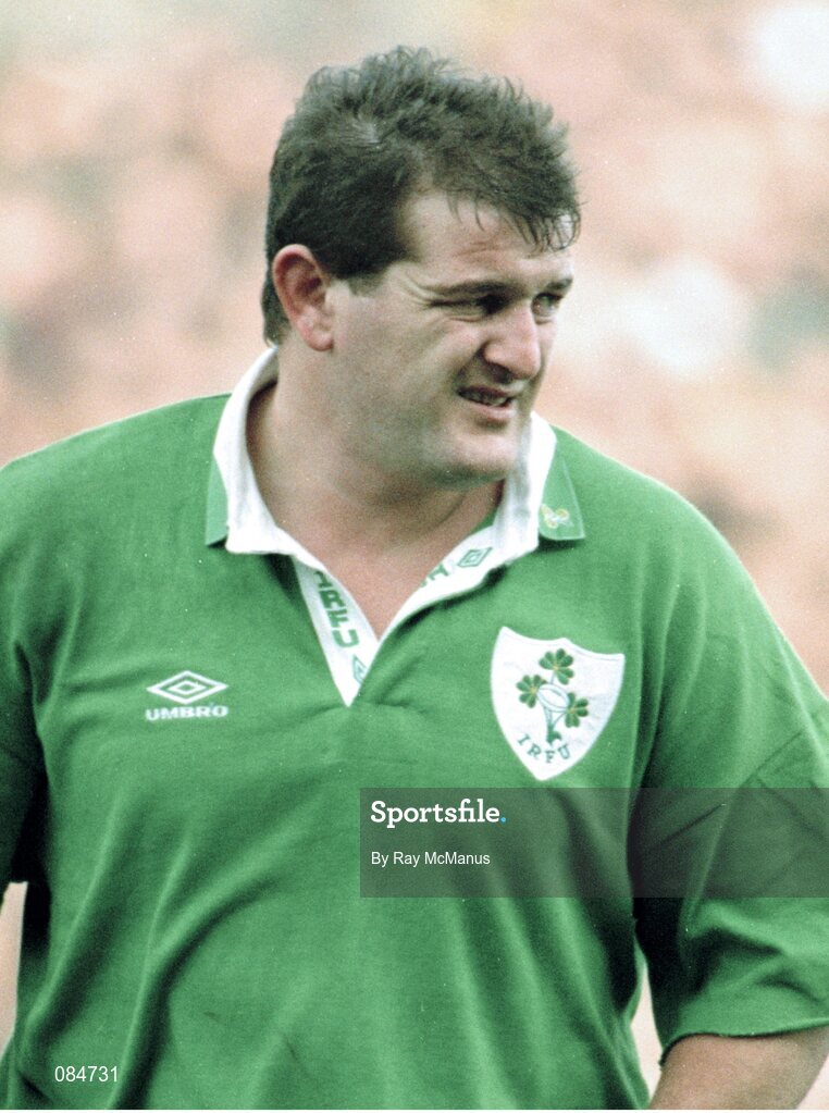 20 February 1993; Peter Clohessy, Ireland. Rugby. Picture credit: Ray McManus / SPORTSFILE