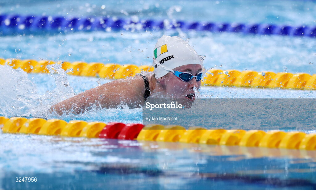 27 September 2025; Roisin Ni Riain of team Ireland competes in the heats of the Women’s 200m Medley SM13 during day seven of the Toyota World Para Swimming Championships at the OCBC Aquatic Centre in Singapore. Photo by Ian MacNicol/Sportsfile