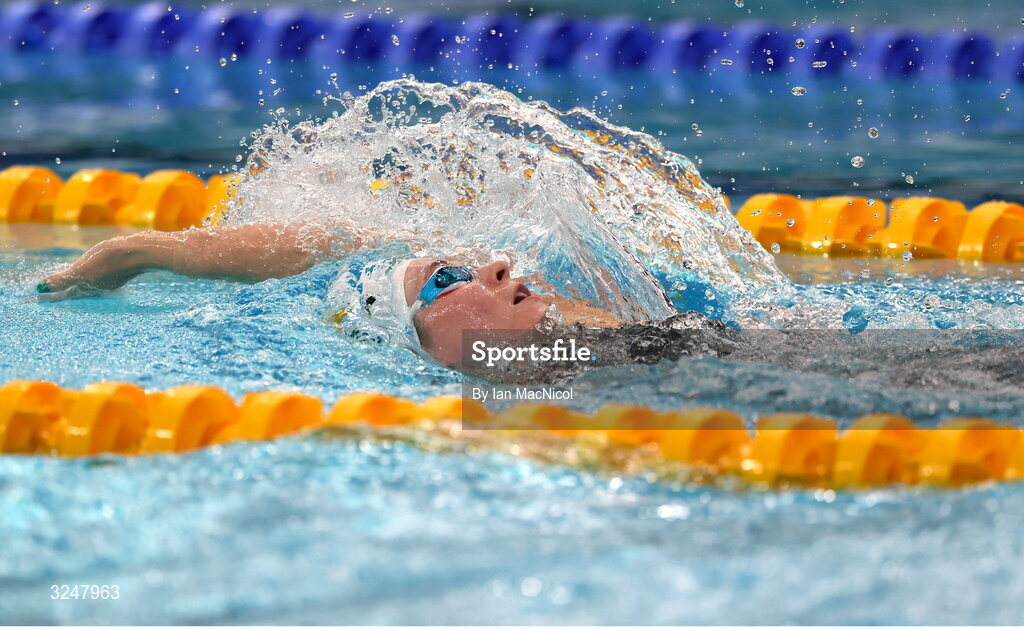 27 September 2025; Roisin Ni Riain of team Ireland competes in the heats of the Women’s 200m Medley SM13 during day seven of the Toyota World Para Swimming Championships at the OCBC Aquatic Centre in Singapore. Photo by Ian MacNicol/Sportsfile