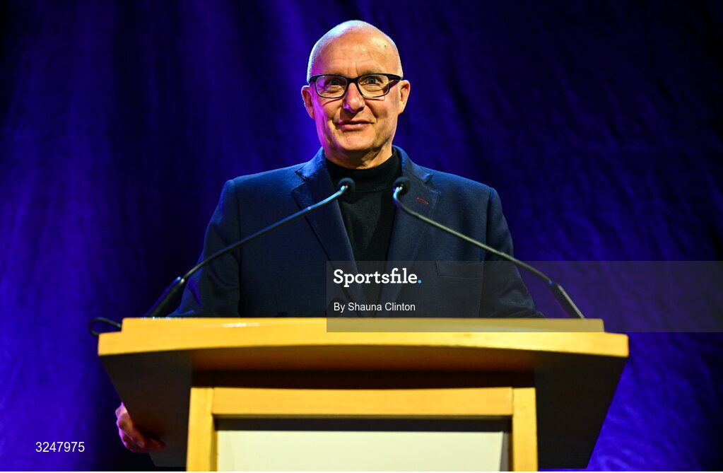27 September 2025; Joel Nelson, UPMC executive vice president, UPMC international president, UMPC chief clinical officer, during the UPMC Orthopaedic Care and Sports Medicine Conference at The Convention Centre in Dublin. Photo by Shauna Clinton/Sportsfile