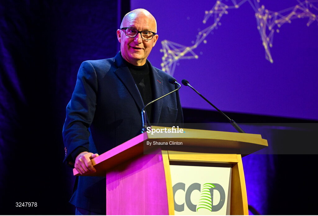 27 September 2025; Joel Nelson, UPMC executive vice president, UPMC international president, UMPC chief clinical officer, during the UPMC Orthopaedic Care and Sports Medicine Conference at The Convention Centre in Dublin. Photo by Shauna Clinton/Sportsfile