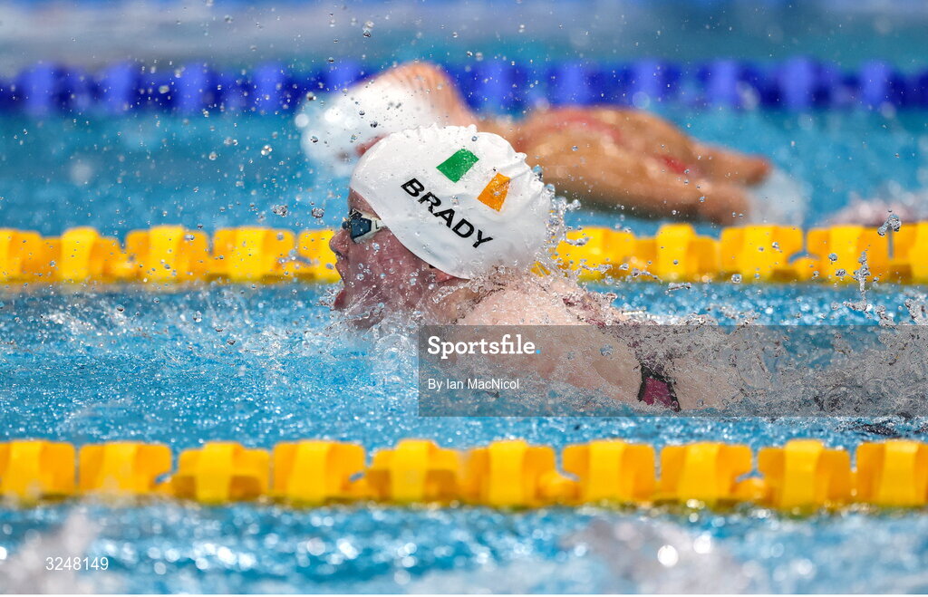 27 September 2025; Dearbhaile Brady of team Ireland competes in the final of the Women’s 50m Butterfly S6 during day seven of the Toyota World Para Swimming Championships at the OCBC Aquatic Centre in Singapore. Photo by Ian MacNicol/Sportsfile