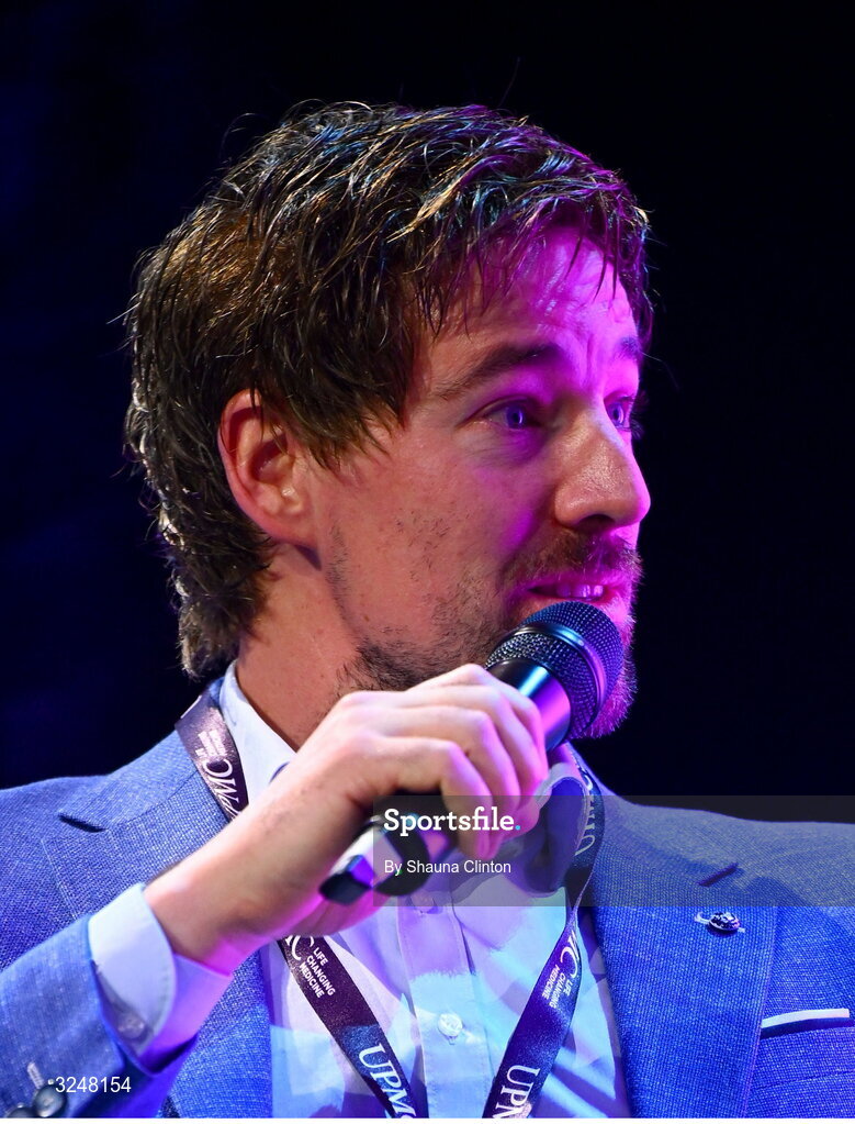 27 September 2025; UPMC Sports Surgey Clinic head of strength and conditioning and lab services Tommy Mooney during the UPMC Orthopaedic Care and Sports Medicine Conference at The Convention Centre in Dublin. Photo by Shauna Clinton/Sportsfile
