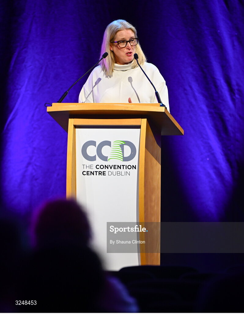 27 September 2025; UPMC Sports Surgery Clinic consultant orthopaedic surgeon Ann Maria Byrne during the UPMC Orthopaedic Care and Sports Medicine Conference at The Convention Centre in Dublin. Photo by Shauna Clinton/Sportsfile