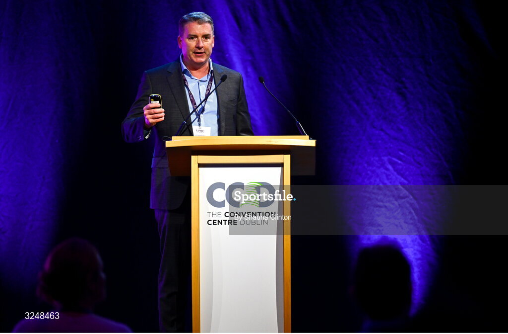 27 September 2025; UPMC Whitfield Hospital consultant orthopaedic surgeon Professor Paul McKenna during the UPMC Orthopaedic Care and Sports Medicine Conference at The Convention Centre in Dublin. Photo by Shauna Clinton/Sportsfile