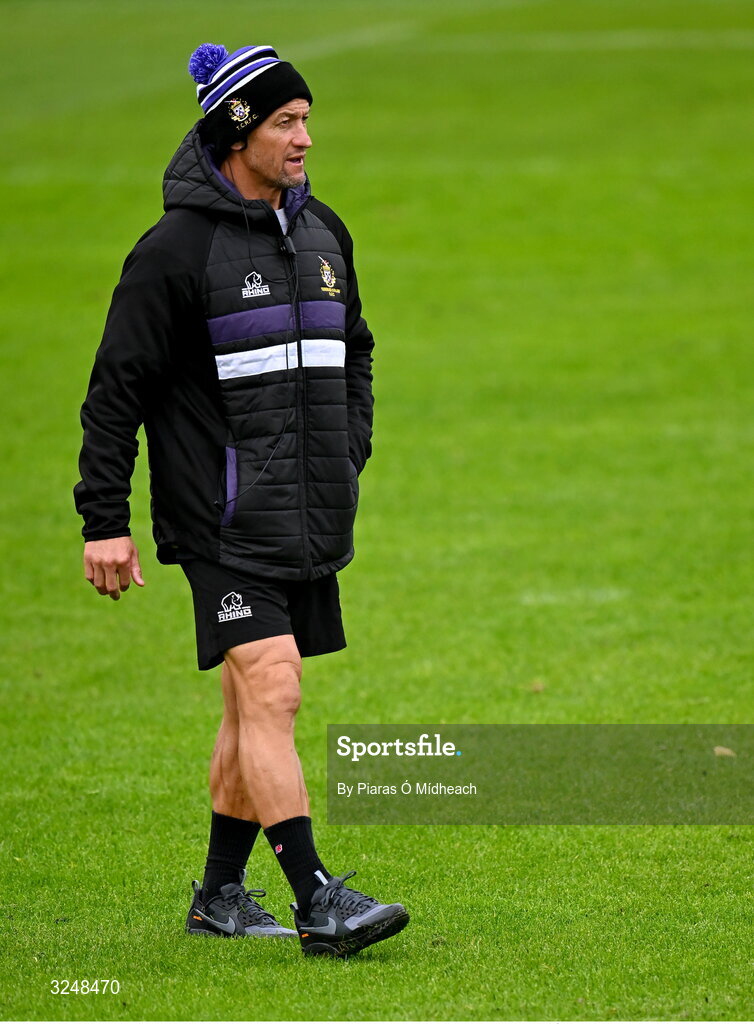 27 September 2025; Terenure College RFC head coach Carlos Spencer before the Energia All-Ireland League Division 1A match between UCD and Terenure College RFC at UCD Bowl in Dublin. Photo by Piaras Ó Mídheach/Sportsfile