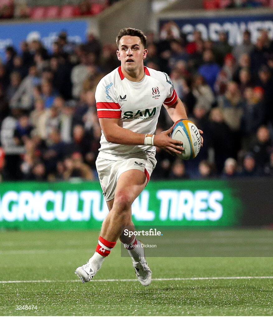 26 September 2025; James Hume of Ulster during the United Rugby Championship match between Ulster and Dragons at Affidea Stadium in Belfast. Photo by John Dickson/Sportsfile