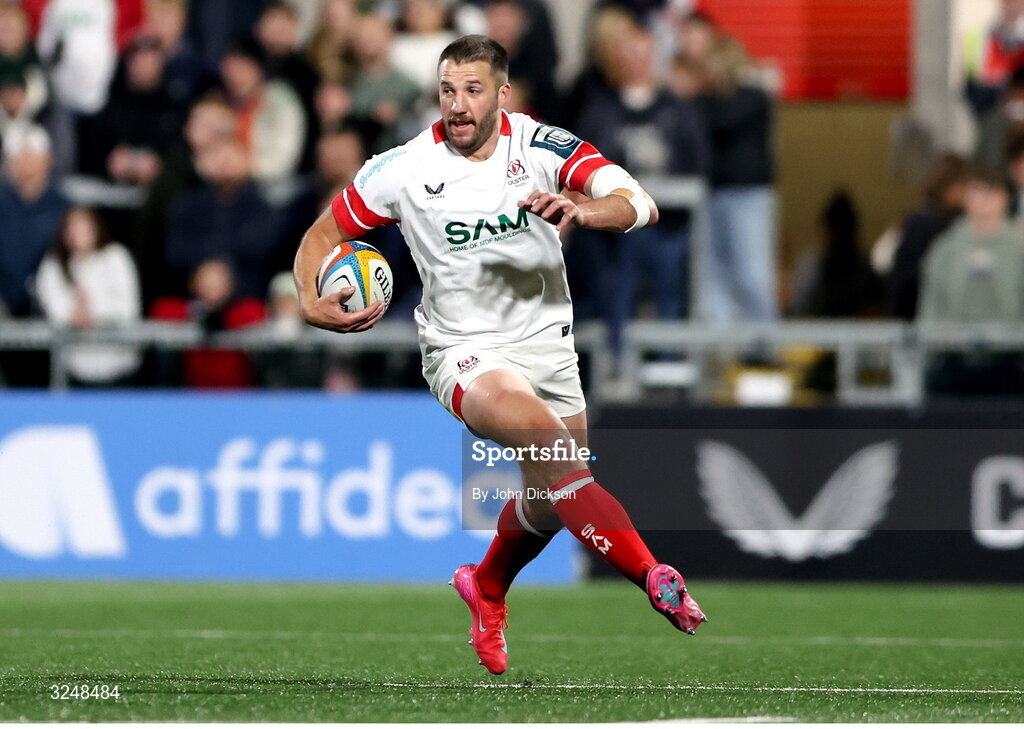 26 September 2025; Stuart McCloskey of Ulster during the United Rugby Championship match between Ulster and Dragons at Affidea Stadium in Belfast. Photo by John Dickson/Sportsfile
