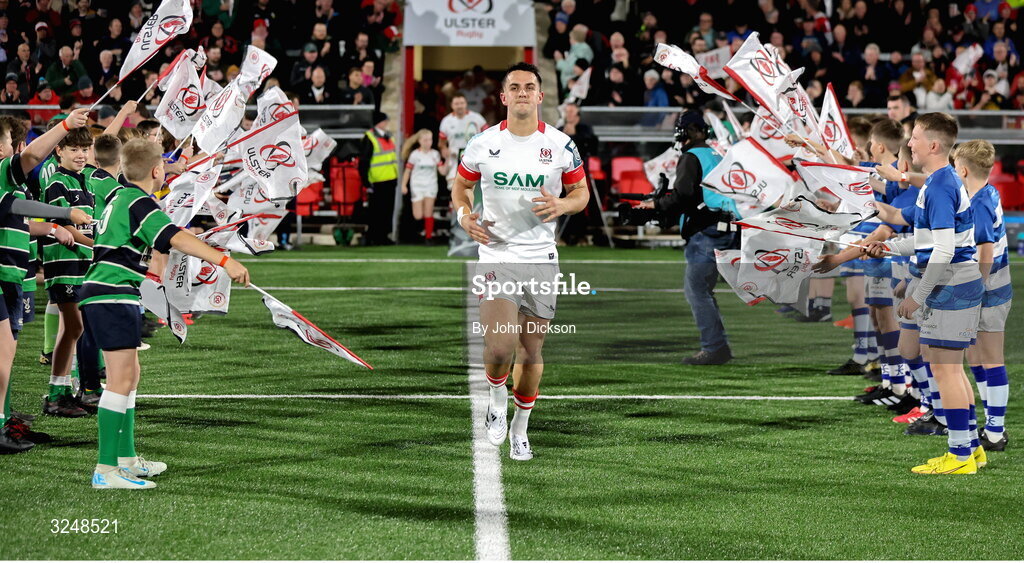 26 September 2025; James Hume of Ulster before the United Rugby Championship match between Ulster and Dragons at Affidea Stadium in Belfast. Photo by John Dickson/Sportsfile