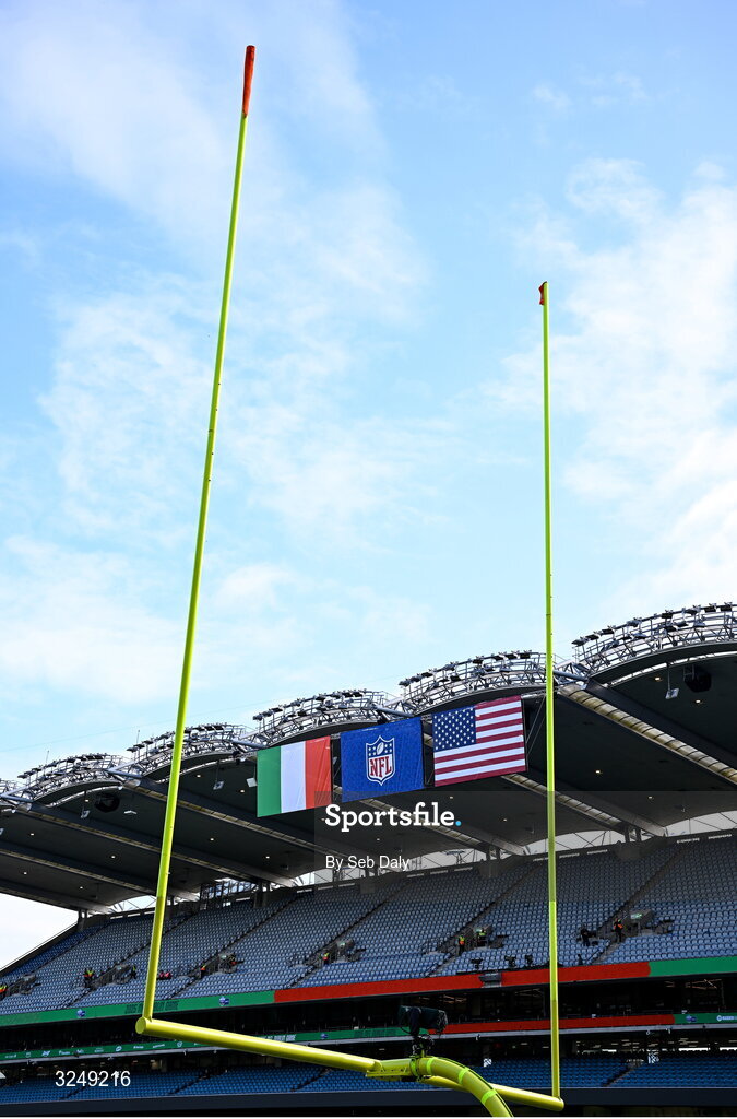 28 September 2025; A general view inside the stadium before the 2025 NFL International Game between the Pittsburgh Steelers and the Minnesota Vikings at Croke Park in Dublin. Photo by Seb Daly/Sportsfile
