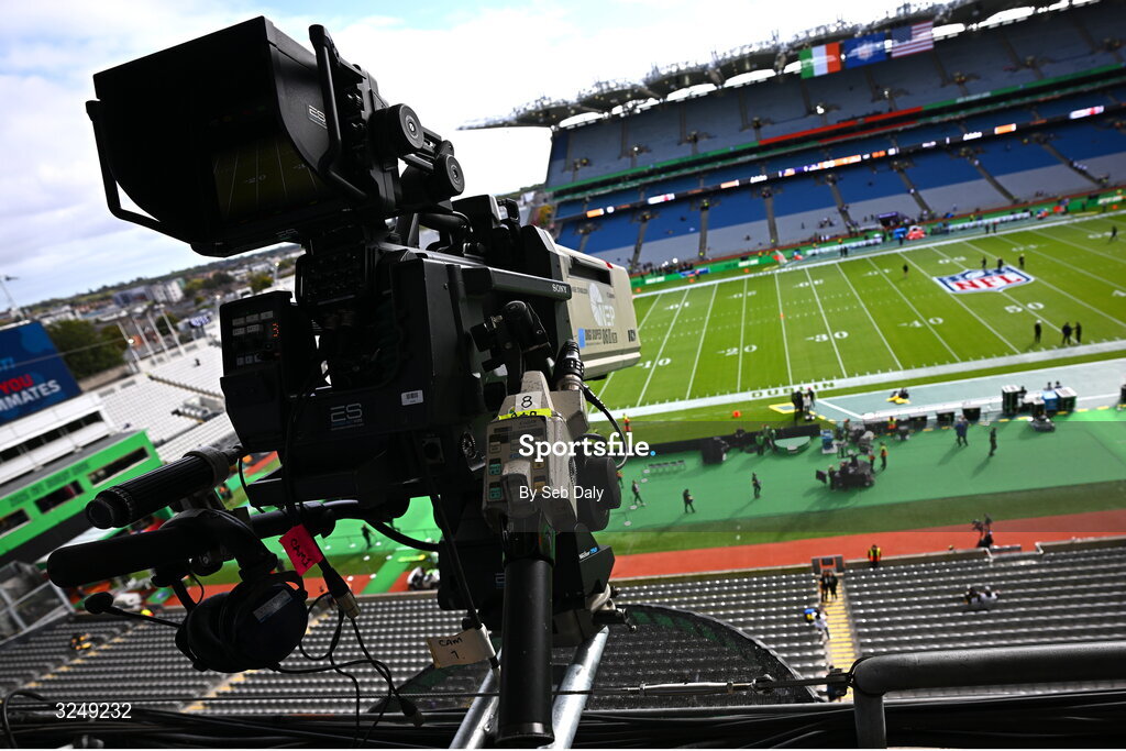 28 September 2025; A general view inside the stadium before the 2025 NFL International Game between the Pittsburgh Steelers and the Minnesota Vikings at Croke Park in Dublin. Photo by Seb Daly/Sportsfile
