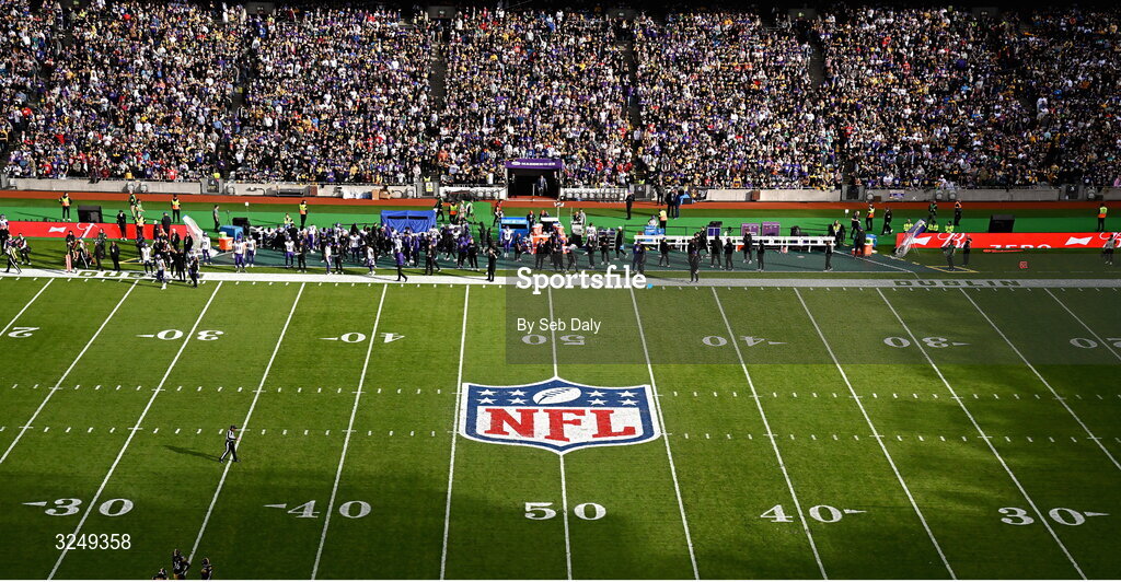 28 September 2025; A general view of Croke Park during the 2025 NFL International Game between the Pittsburgh Steelers and the Minnesota Vikings at Croke Park in Dublin. Photo by Seb Daly/Sportsfile