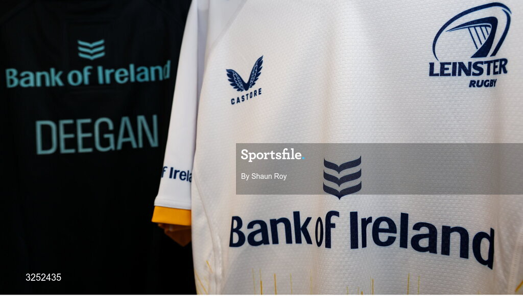 4 October 2025; The jersey of Leinster's Max Deegan before the United Rugby Championship match between Vodacom Bulls and Leinster at Loftus Versfeld Stadium in Pretoria, South Africa. Photo by Shaun Roy/Sportsfile