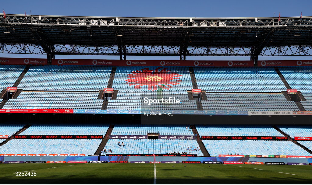 4 October 2025; A general view inside the stadium before the United Rugby Championship match between Vodacom Bulls and Leinster at Loftus Versfeld Stadium in Pretoria, South Africa. Photo by Shaun Roy/Sportsfile