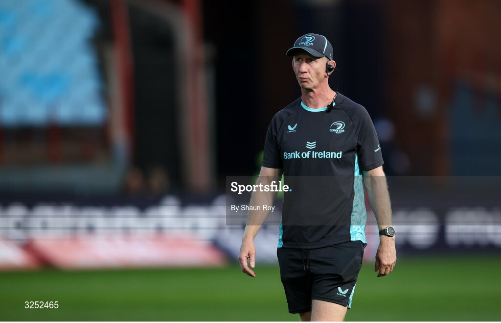 4 October 2025; Leinster head coach Leo Cullen before the United Rugby Championship match between Vodacom Bulls and Leinster at Loftus Versfeld Stadium in Pretoria, South Africa. Photo by Shaun Roy/Sportsfile
