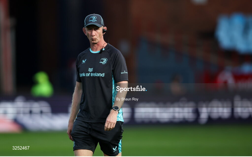 4 October 2025; Leinster head coach Leo Cullen before the United Rugby Championship match between Vodacom Bulls and Leinster at Loftus Versfeld Stadium in Pretoria, South Africa. Photo by Shaun Roy/Sportsfile
