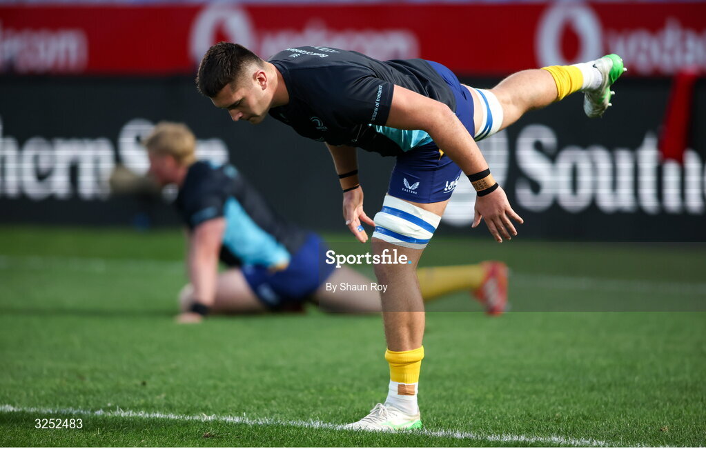 4 October 2025; Brian Deeny of Leinster before the United Rugby Championship match between Vodacom Bulls and Leinster at Loftus Versfeld Stadium in Pretoria, South Africa. Photo by Shaun Roy/Sportsfile
