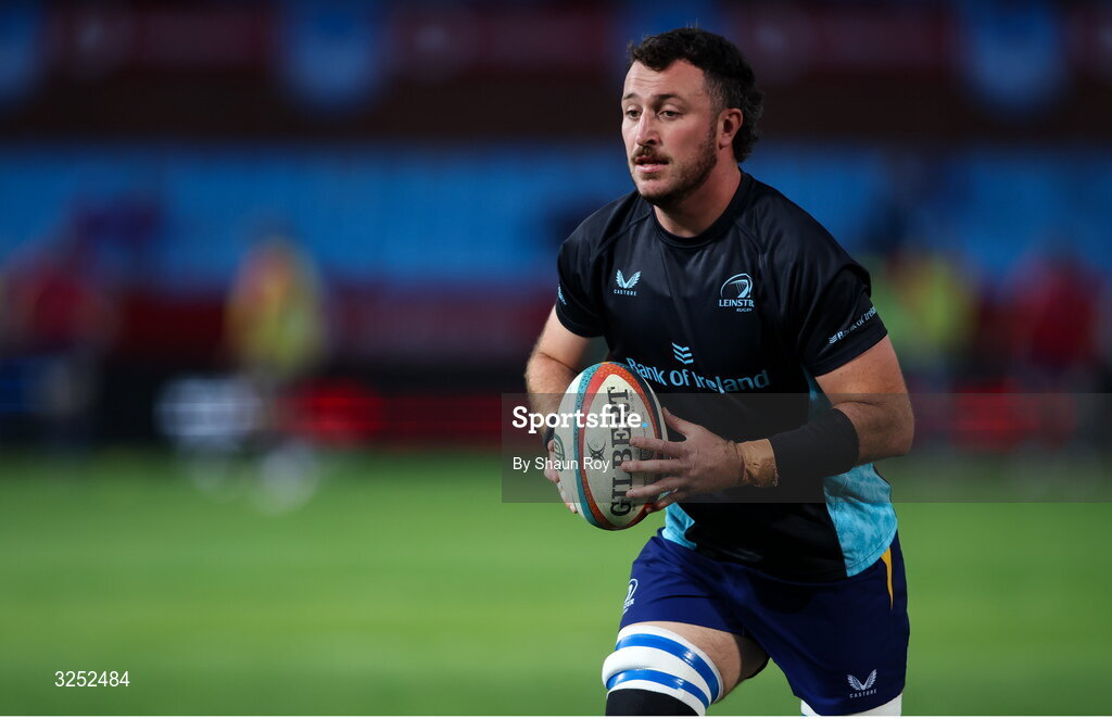 4 October 2025; Will Connors of Leinster before the United Rugby Championship match between Vodacom Bulls and Leinster at Loftus Versfeld Stadium in Pretoria, South Africa. Photo by Shaun Roy/Sportsfile