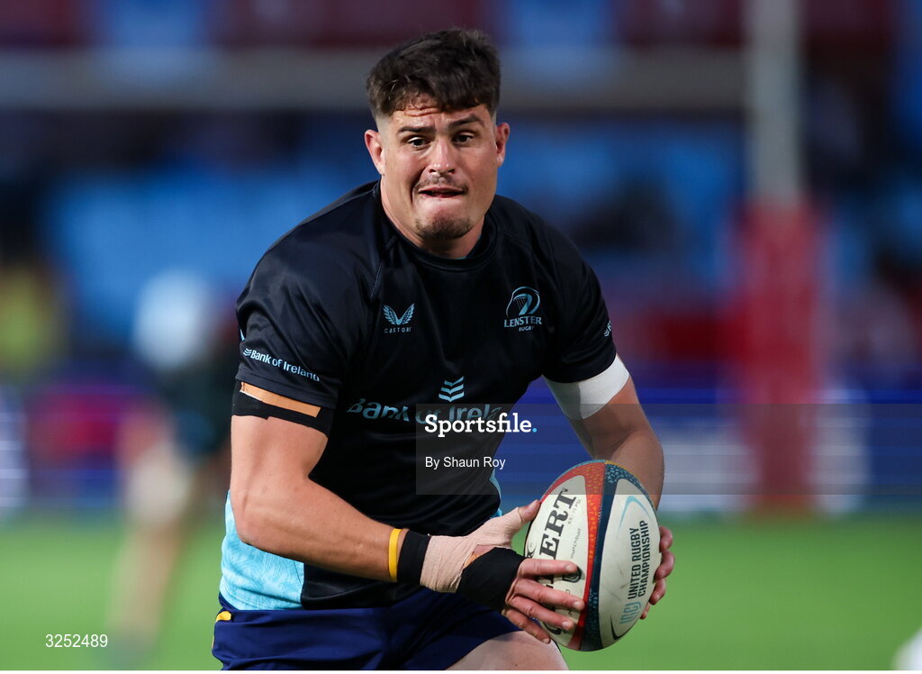 4 October 2025; Alex Soroka of Leinster before the United Rugby Championship match between Vodacom Bulls and Leinster at Loftus Versfeld Stadium in Pretoria, South Africa. Photo by Shaun Roy/Sportsfile