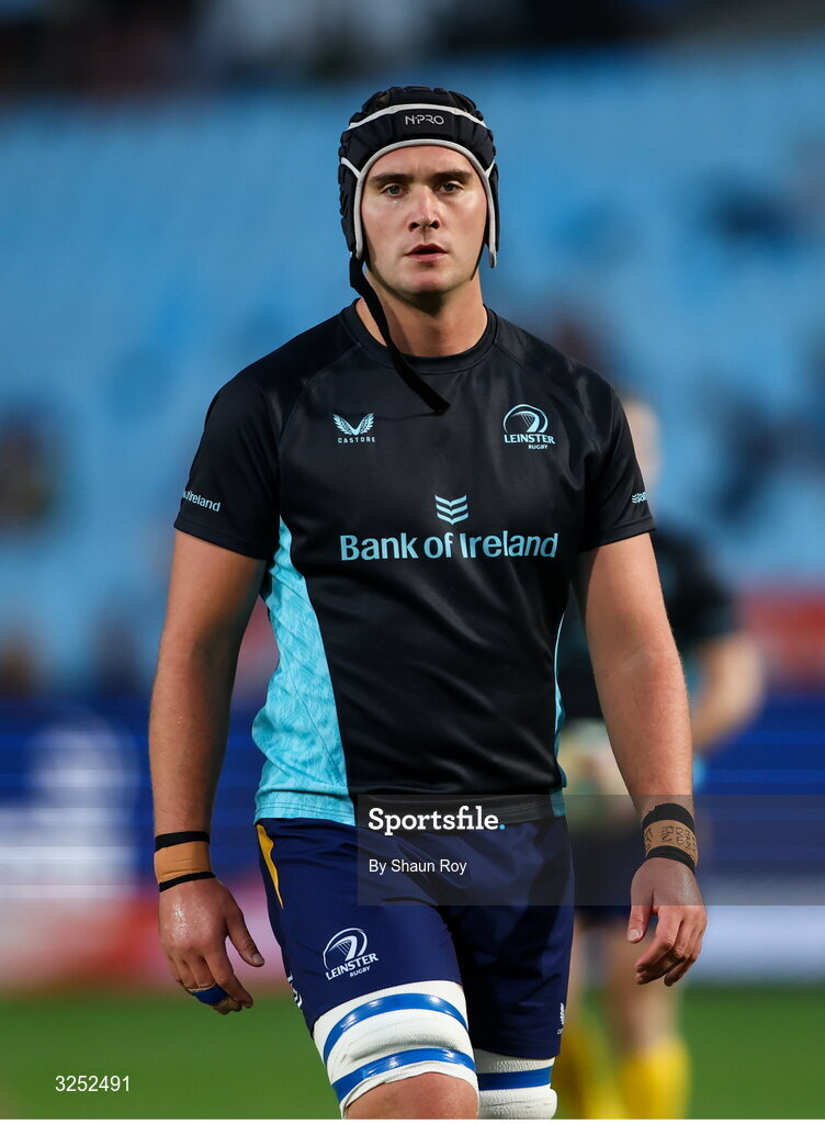 4 October 2025; Brian Deeny of Leinster before the United Rugby Championship match between Vodacom Bulls and Leinster at Loftus Versfeld Stadium in Pretoria, South Africa. Photo by Shaun Roy/Sportsfile