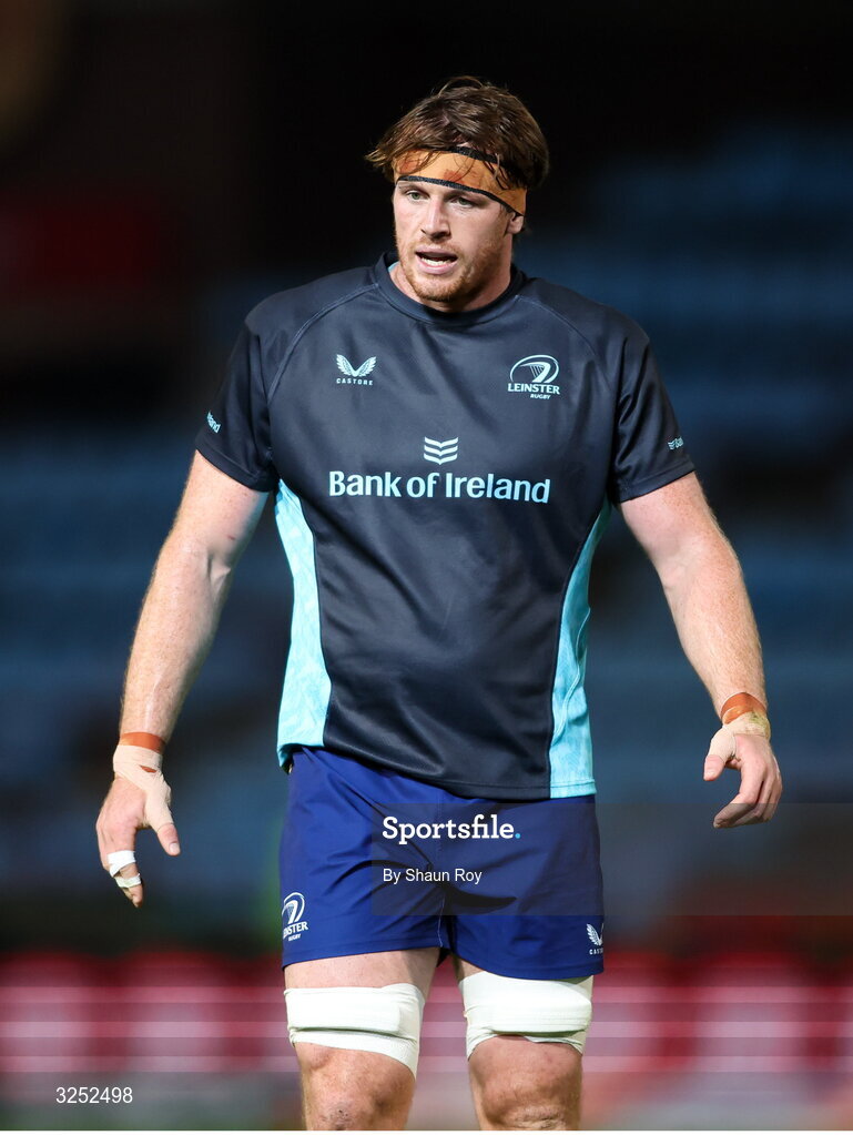 4 October 2025; Ryan Baird of Leinster before the United Rugby Championship match between Vodacom Bulls and Leinster at Loftus Versfeld Stadium in Pretoria, South Africa. Photo by Shaun Roy/Sportsfile