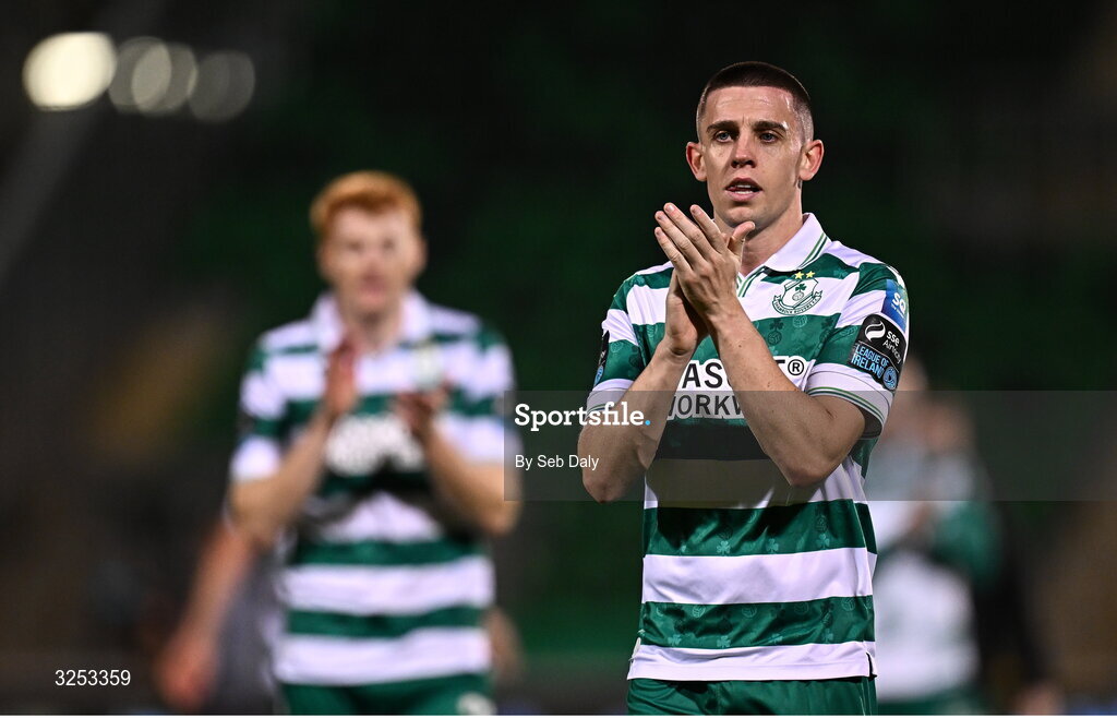5 October 2025; Gary O'Neill of Shamrock Rovers after the Sports Direct Men’s FAI Cup semi-final match between Shamrock Rovers and Kerry FC at Tallaght Stadium in Dublin. Photo by Seb Daly/Sportsfile
