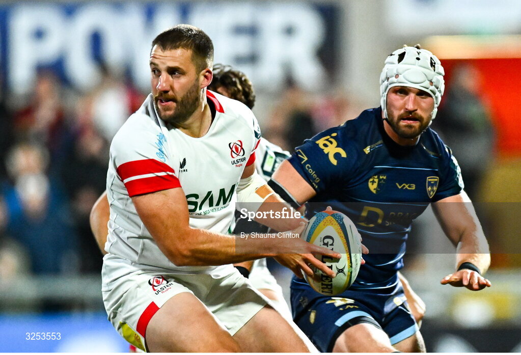 26 September 2025; Stuart McCloskey of Ulster during the United Rugby Championship match between Ulster and Dragons at Affidea Stadium in Belfast. Photo by Shauna Clinton/Sportsfile