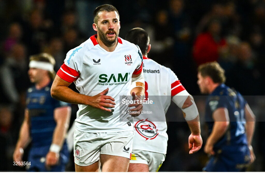 26 September 2025; Stuart McCloskey of Ulster during the United Rugby Championship match between Ulster and Dragons at Affidea Stadium in Belfast. Photo by Shauna Clinton/Sportsfile