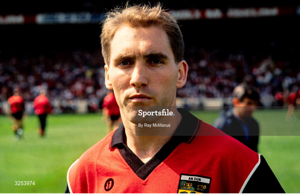 11 August 1991; Mickey Linden of Down before the All-Ireland Senior Football Championship Semi-Final between Down and Kerry at Croke Park in Dublin. Photo by Ray McManus/Sportsfile