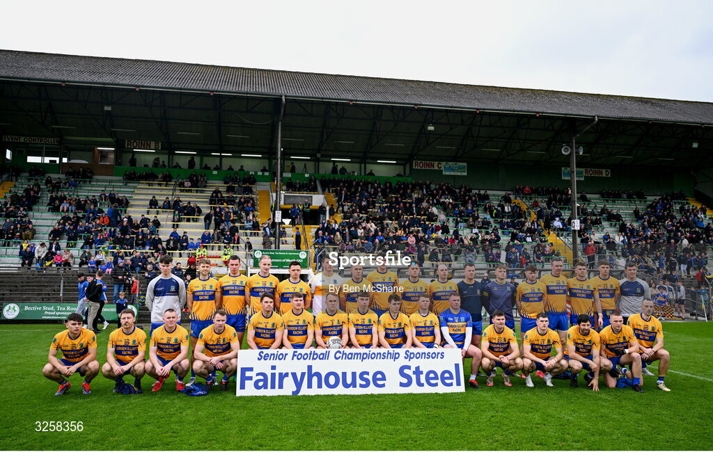 12 October 2025; The Summerhill panel before the Meath County Senior Club Football Championship final match between Ratoath and Summerhill at Páirc Tailteann in Navan, Meath. Photo by Ben McShane/Sportsfile