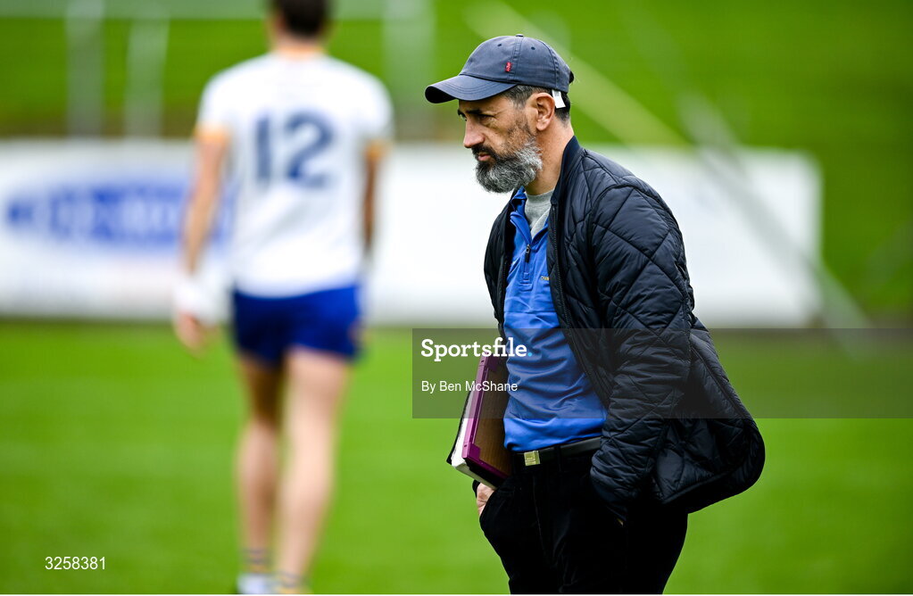 12 October 2025; Ratoath manager Paul Galvin before the Meath County Senior Club Football Championship final match between Ratoath and Summerhill at Páirc Tailteann in Navan, Meath. Photo by Ben McShane/Sportsfile