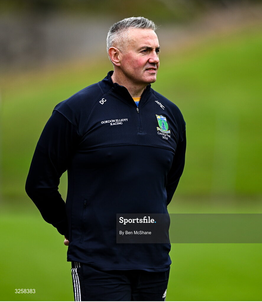12 October 2025; Summerhill manager Dave Clare during the Meath County Senior Club Football Championship final match between Ratoath and Summerhill at Páirc Tailteann in Navan, Meath. Photo by Ben McShane/Sportsfile
