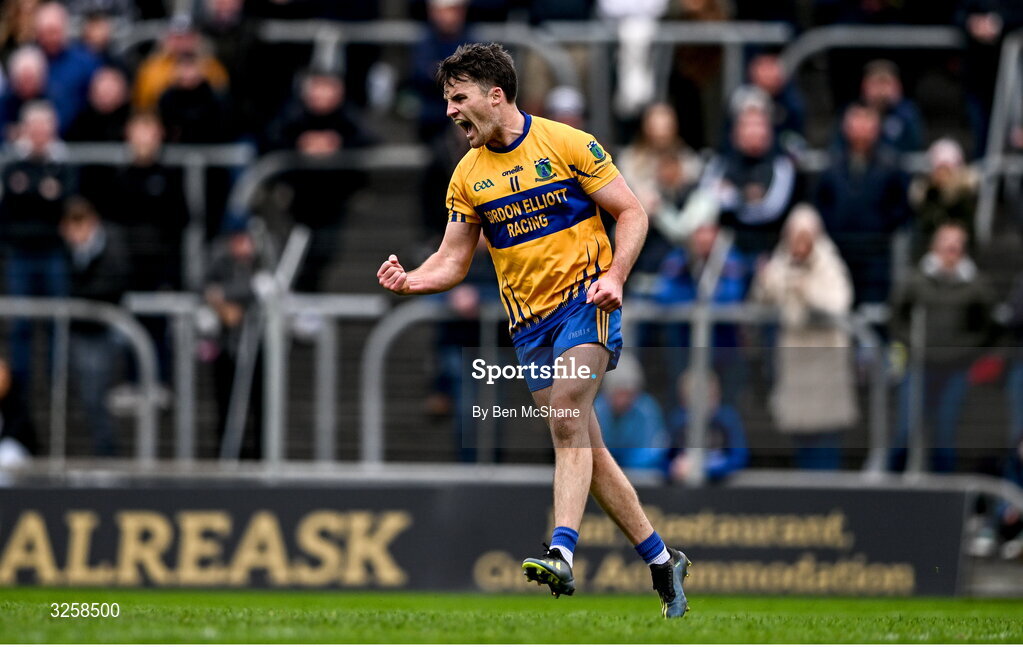 12 October 2025; Kevin Ryan of Summerhill celebrates a score during the Meath County Senior Club Football Championship final match between Ratoath and Summerhill at Páirc Tailteann in Navan, Meath. Photo by Ben McShane/Sportsfile