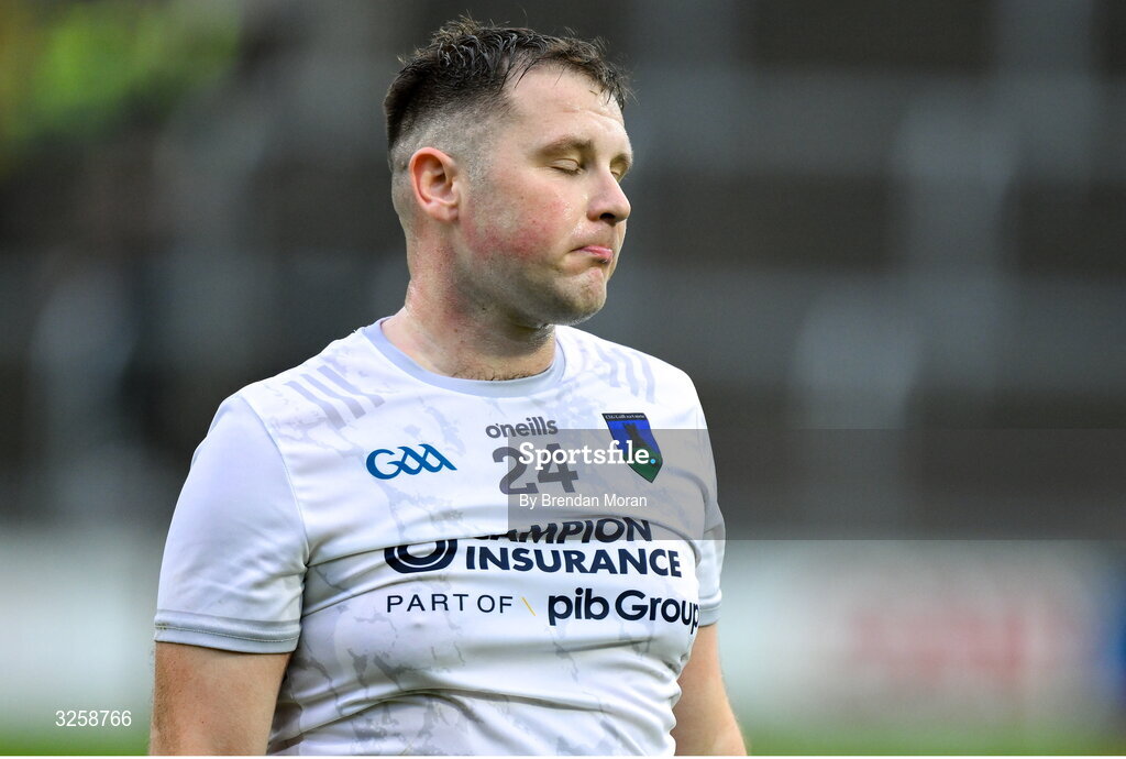 12 October 2025; Mark O’Halloran of Courtwood after the Laois County Senior Club Football Championship final match between Courtwood and Portarlington at Laois Hire O'Moore Park in Portlaoise, Laois. Photo by Brendan Moran/Sportsfile