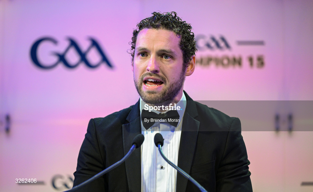 17 October 2025; GPA Chief Executive Officer Tom Parsons during the GAA Champion 15 Awards ceremony at Croke Park in Dublin. Photo by Brendan Moran/Sportsfile