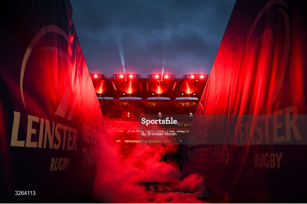 18 October 2025; The player's tunnel before the United Rugby Championship match between Leinster and Munster at Croke Park in Dublin. Photo by Brendan Moran/Sportsfile