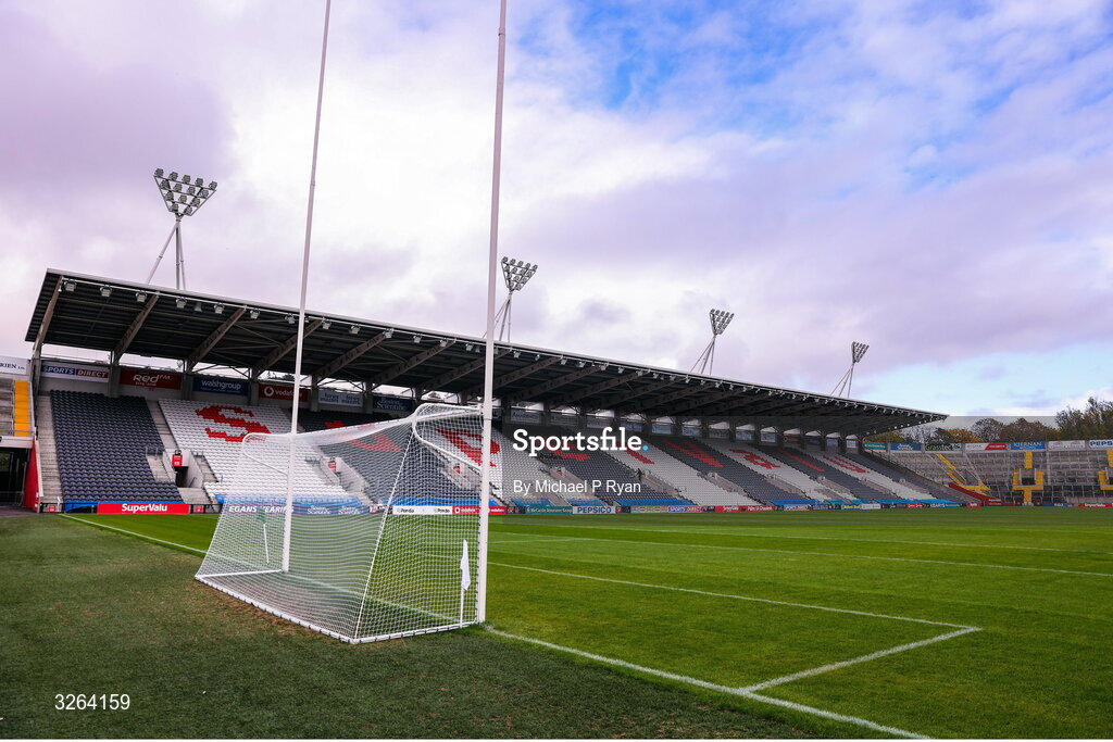 19 October 2025; A general view inside the stadium before the Cork County Senior Club Hurling Championship final match between Sarsfields and Midleton at SuperValu Páirc Uí Chaoimh in Cork. Photo by Michael P Ryan/Sportsfile