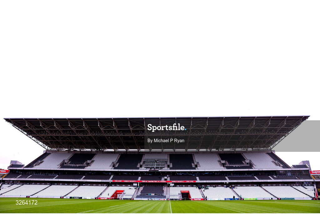 19 October 2025; A general view inside the stadium before the Cork County Senior Club Hurling Championship final match between Sarsfields and Midleton at SuperValu Páirc Uí Chaoimh in Cork. Photo by Michael P Ryan/Sportsfile