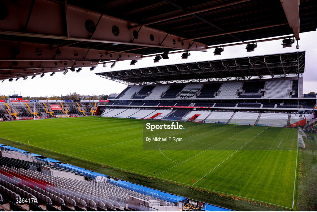 19 October 2025; A general view inside the stadium before the Cork County Senior Club Hurling Championship final match between Sarsfields and Midleton at SuperValu Páirc Uí Chaoimh in Cork. Photo by Michael P Ryan/Sportsfile