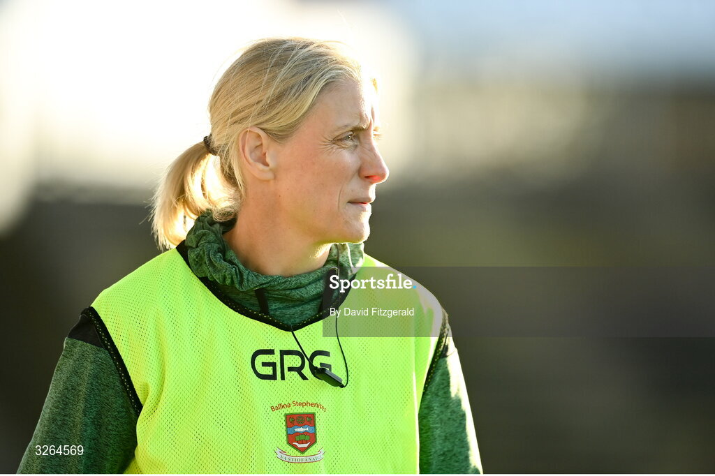 19 October 2025; Ballina Stephenites selector Cora Staunton during the Mayo County Senior Club Football Championship final match between Ballina Stephenites and Westport at Hastings Insurance MacHale Park in Castlebar, Mayo. Photo by David Fitzgerald/Sportsfile