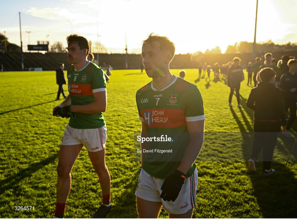 19 October 2025; David Tighe of Ballina Stephenites after drawing in the Mayo County Senior Club Football Championship final match between Ballina Stephenites and Westport at Hastings Insurance MacHale Park in Castlebar, Mayo. Photo by David Fitzgerald/Sportsfile