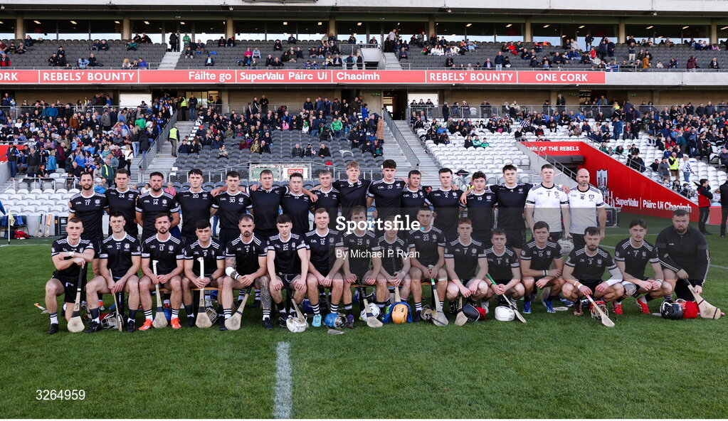 19 October 2025; The Midleton panel before the Cork County Senior Club Hurling Championship final match between Sarsfields and Midleton at SuperValu Páirc Uí Chaoimh in Cork. Photo by Michael P Ryan/Sportsfile